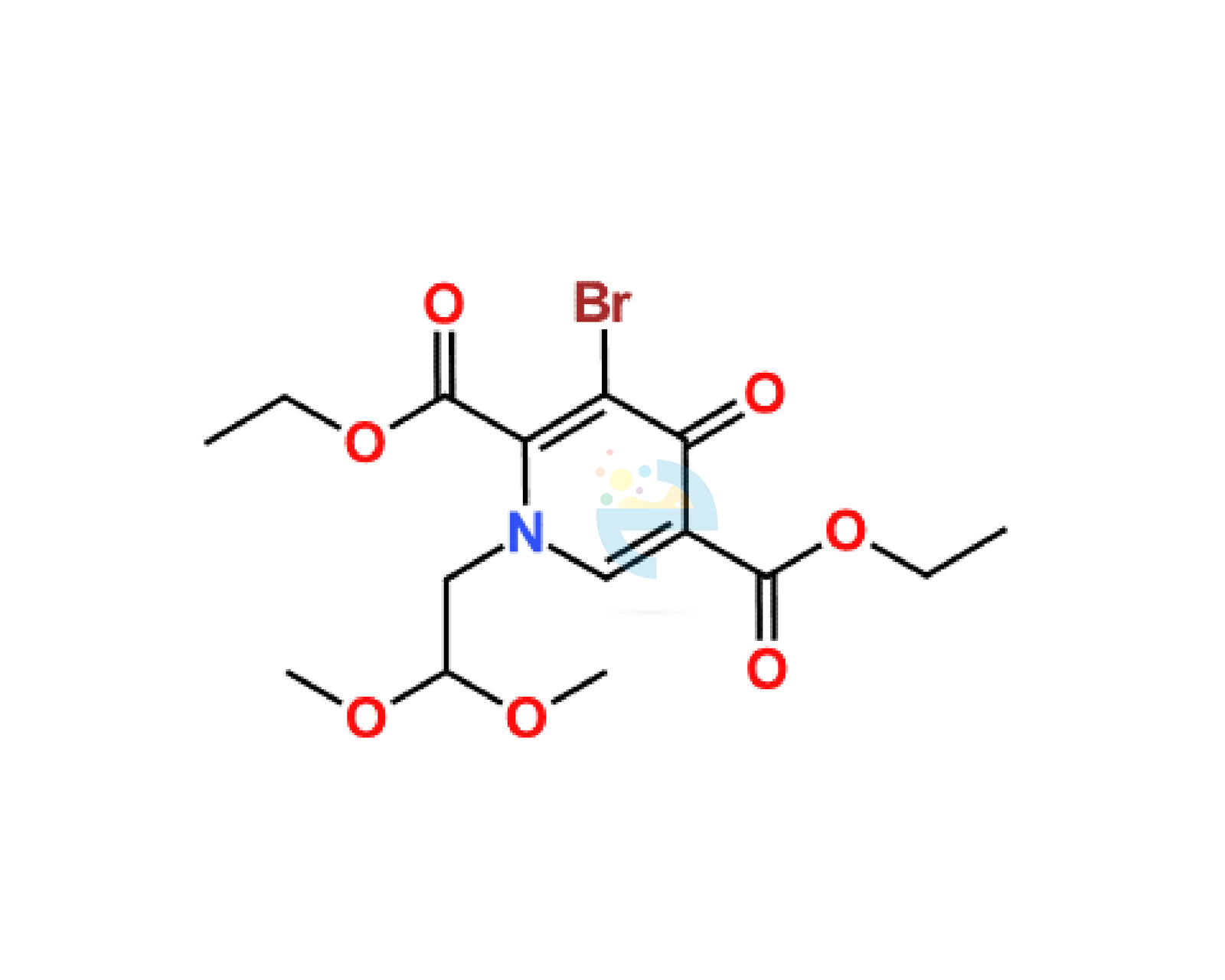 3-Bromo-1-(2,2-dimethoxyethyl)-1,4-dihydro-4-oxo-2,5-pyridinedicarboxylic Acid 2,5-Diethyl Ester-14