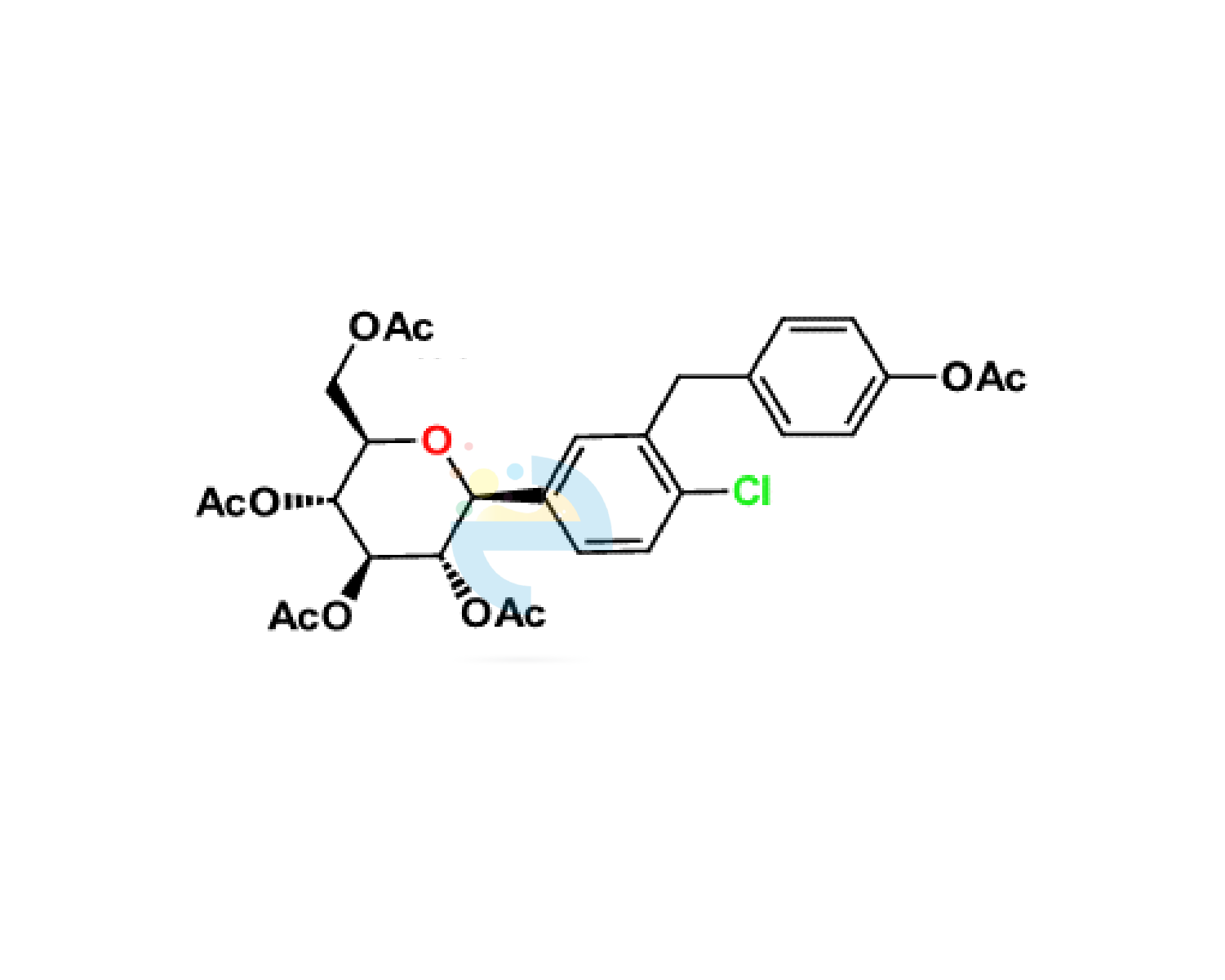 O-Pentaacetyl O-Desethyl Dapagliflozin; Pentaacetyl Dapagliflozin-11