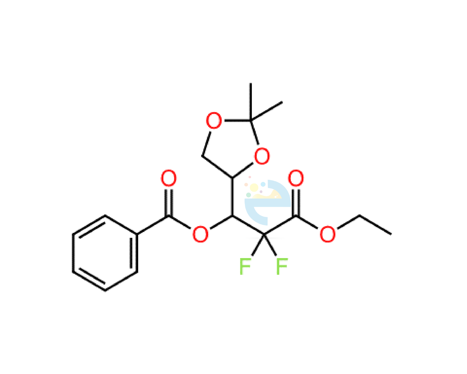 Ethyl 3-O-benzoyl-2-deoxy-2,2-difluoro-4,5-O-isopropylidene-D-ery thro-pentonate-17