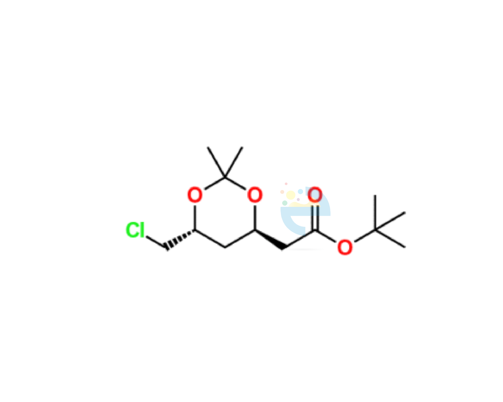 Product-06 (28) tert-Butyl 2-((4R,6R)-6-(chloromethyl)-2,2-dimethyl-1.3-dioxan-4-yl)acetate