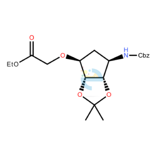 Ethyl 2-((3aR,4S,6R,6aS)-6-(benzyloxycarbonyl)-2,2-dimethyl-tetrahydro-3aH-cyclopenta[d][1,3]dioxol-4-yloxy)acetate