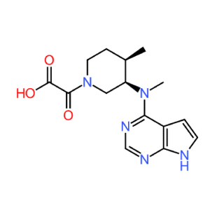 2-((3R,4R)-4-Methyl-3-(methyl(7H-pyrrolo[2,3-d]pyrimidin-4-yl)amino)piperidin-1-yl)-2-oxoacetic acid