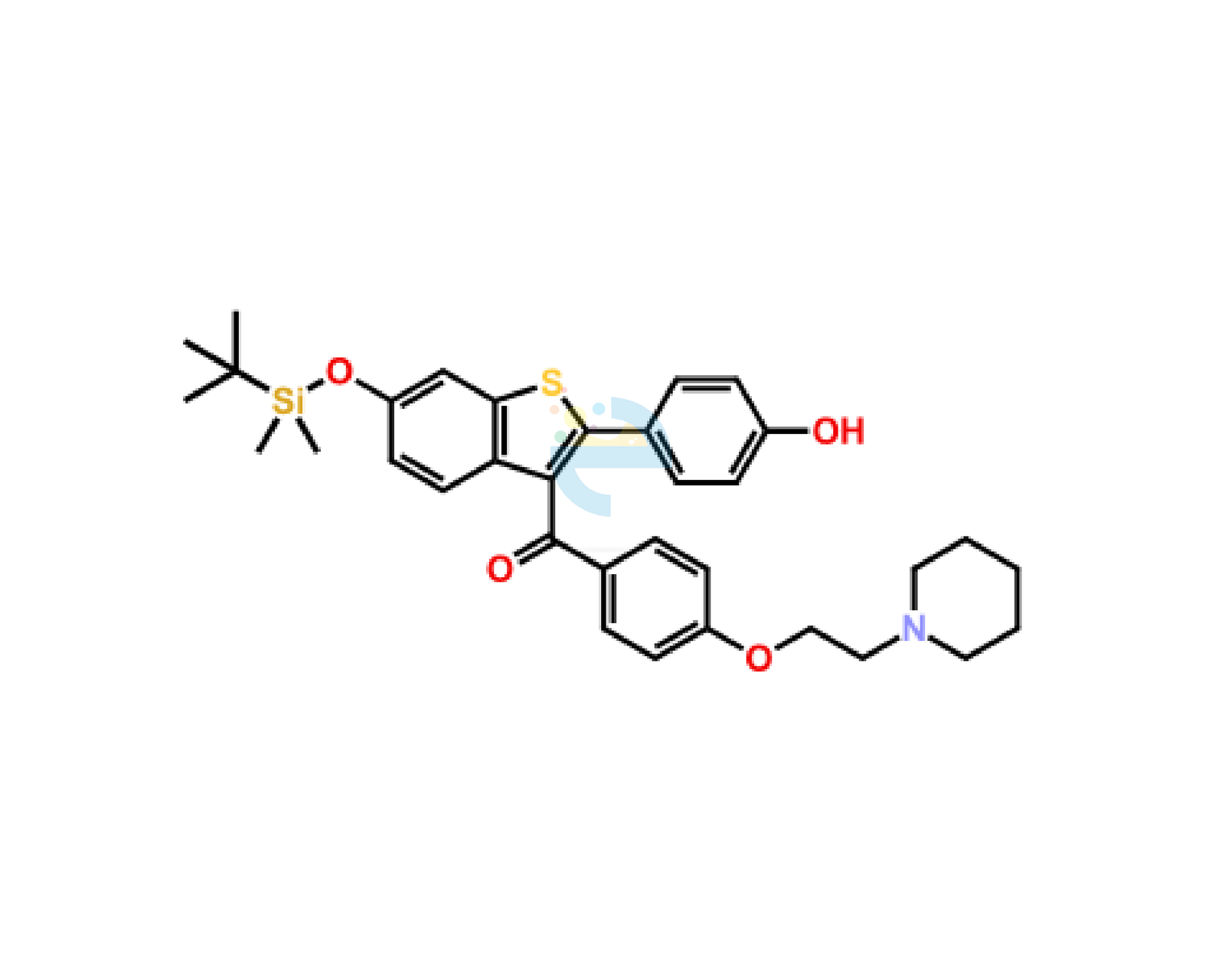 Product-15 (19) 6-tert-Butyldimethylsilyl-4’-hydroxy Raloxifene