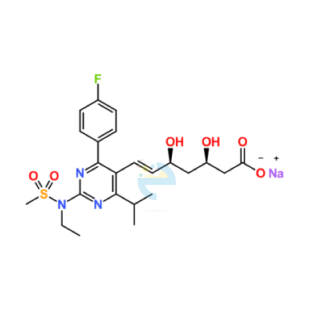 N-Desmethyl N-ethyl Rosuvastatin Sodium Salt