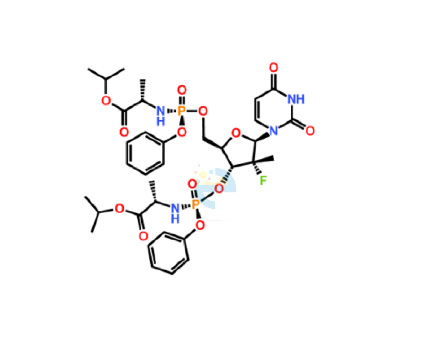 Product-35 (4) Sofosbuvir 3′,5′-Bis-O-Phosphoramidate