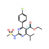 Ethyl 4-(4-Fluorophenyl)-6-isopropyl-2-(N-methylsulfonamido)pyrimidine -5-carboxylate