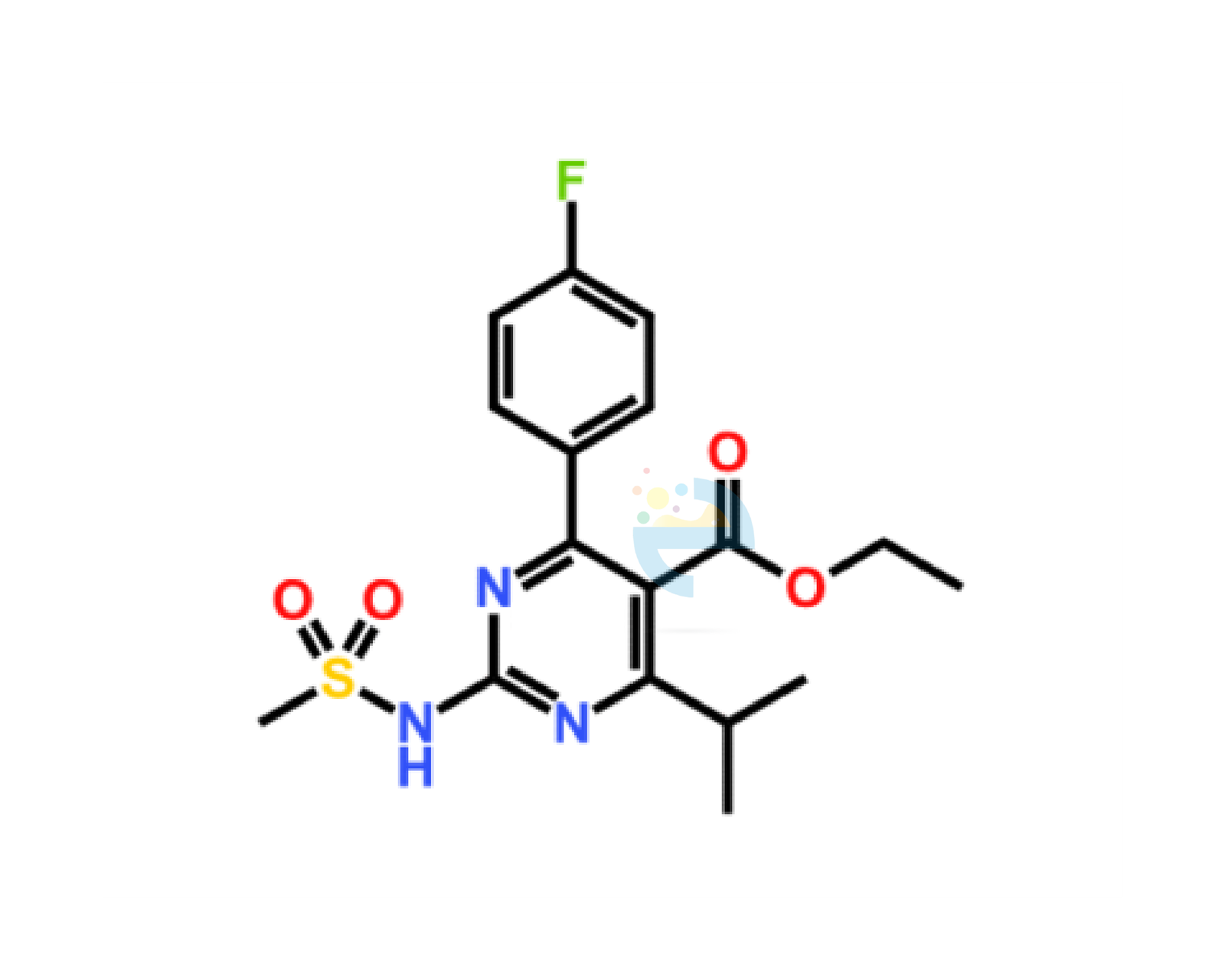 Product-46 (1) Ethyl 4-(4-Fluorophenyl)-6-isopropyl-2-(N-methylsulfonamido)pyrimidine -5-carboxylate